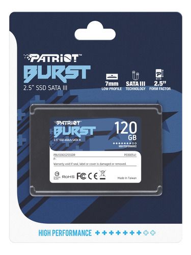 DISCO RIGIDO SSD 120GB PATRIOT BURST ELITE 9SE00102-PBE120GS25SSDR 128GB