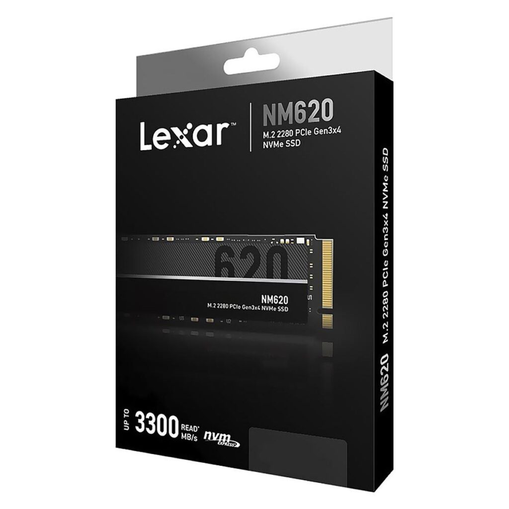 DISCO RIGIDO SSD 1TB M2 LEXAR NM620 NVME 2280 PCIE GEN3X4 LMN620X001T-RNNNG 980GB