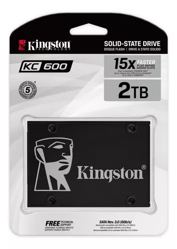 DISCO RIGIDO SSD 2048GB KINGSTON KC600 2TB SATA