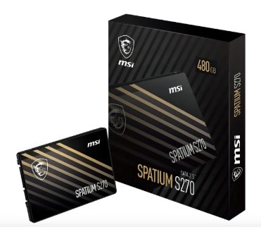 DISCO RIGIDO SSD 480GB MSI SPATIUM S270 SATA 2.5