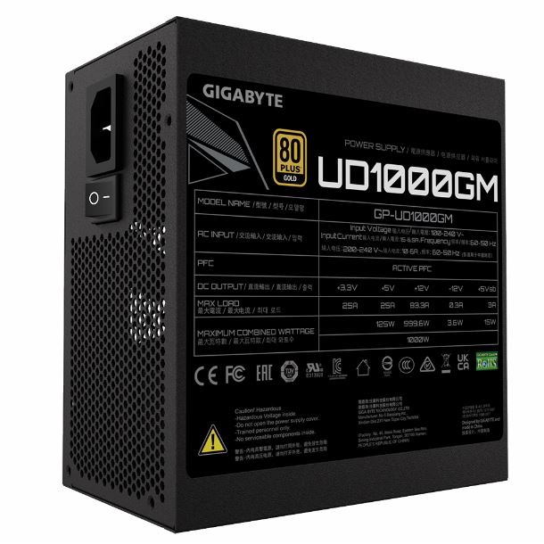 FUENTE GIGABYTE 1000W GP-UD1000GM-PG5 V2 80 PLUS GOLD