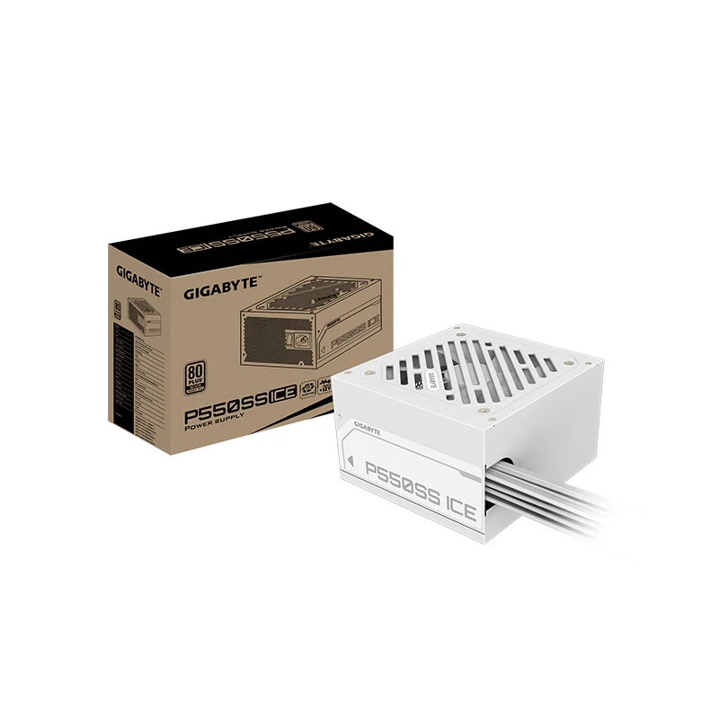 FUENTE GIGABYTE 550W WHITE GP-P550SS ICE 80 PLUS SILVER