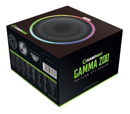 COOLER GAMEMAX GAMMA 200 RGB LGA 775 /1150 / 1151 / 1155 /1156 / 1366 / 1200 / 1700 AMD AM3 / AM4 /